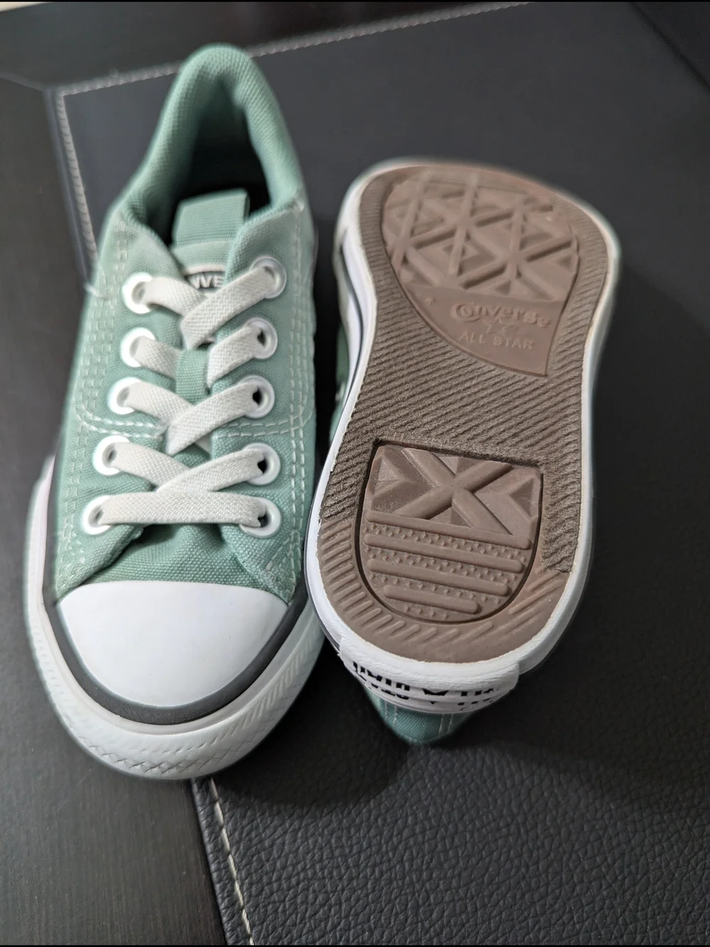 Converse Kids' Low Top Sneakers in Sage Green